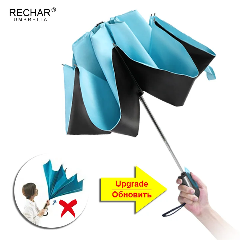 Rain Big Folding Inverted Umbrella Car 6