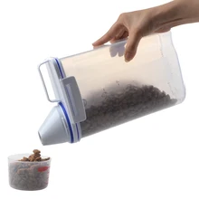 2300 мл большая емкость кухонные бутылки для хранения Контейнер для риса коробка зерновых зерен контейнер герметичная коробка с мерной чашкой банка для специй