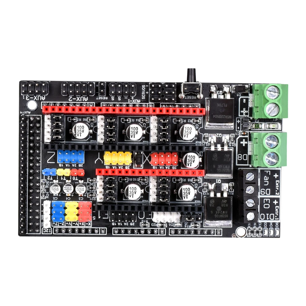 Ramps 1,6 Plus обновленная плата на базе Ramps 1,6 1,5 1,4 Плата управления 4 слоя PCB TMC2130 Drv8825 A4988 Драйвер для 3d принтера