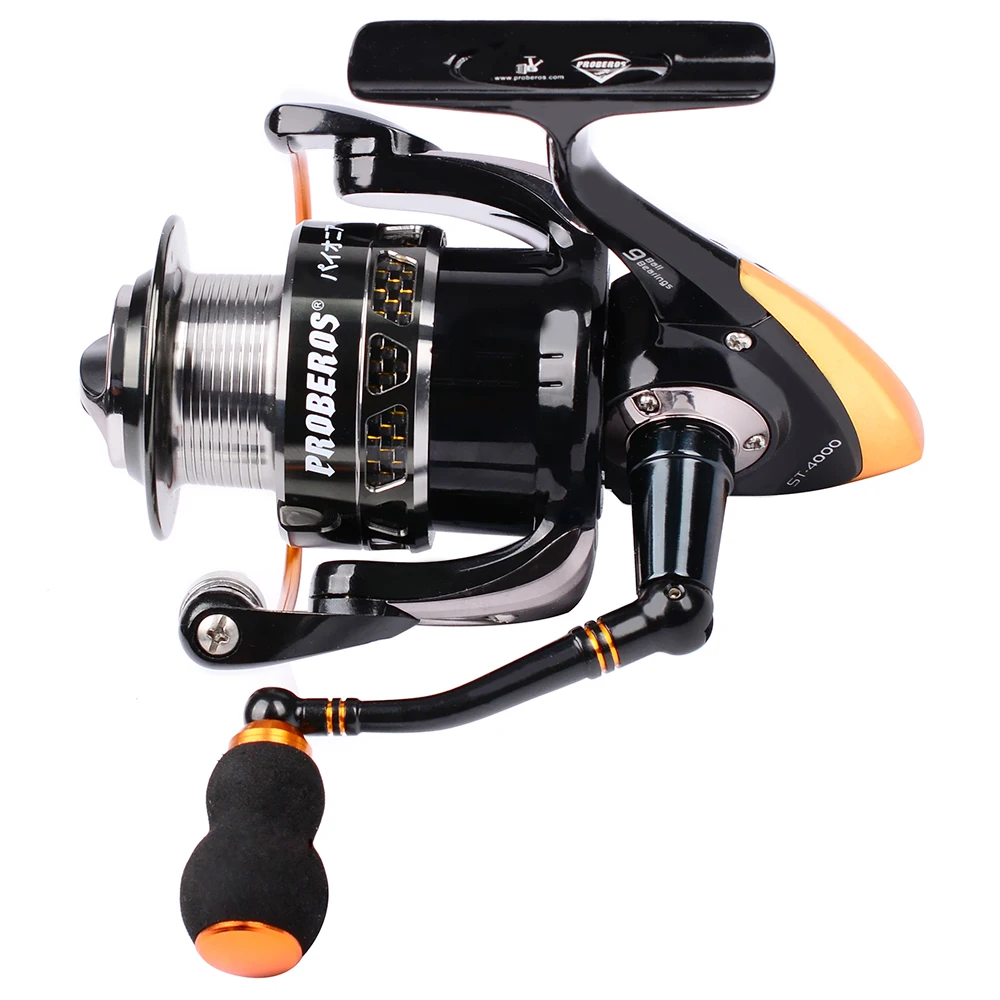 

2018 Aluminum Alloy Fishing Reel 9-19KG Max Drag Sea Boat 1000-6000 Spinning Reel 8+1BB Anti-Seawater Stainless Steel Bearing