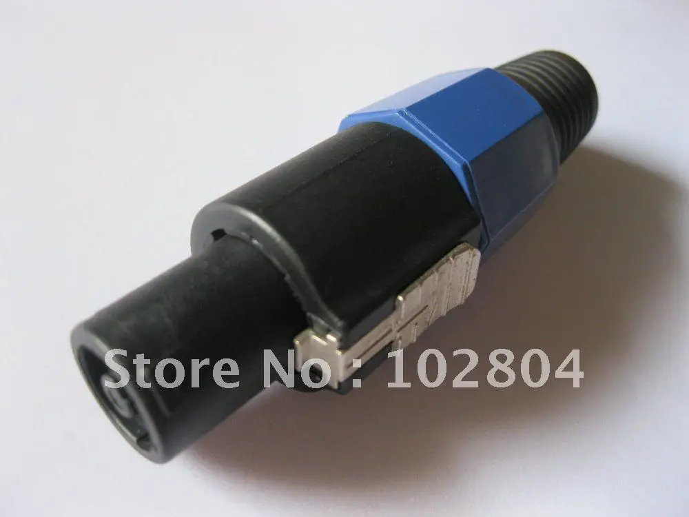 

Speakon 4 Pin Male Plug Compatible Audio Cable Connector SL5284 2 Pcs Per Lot High Quality Hot Sale