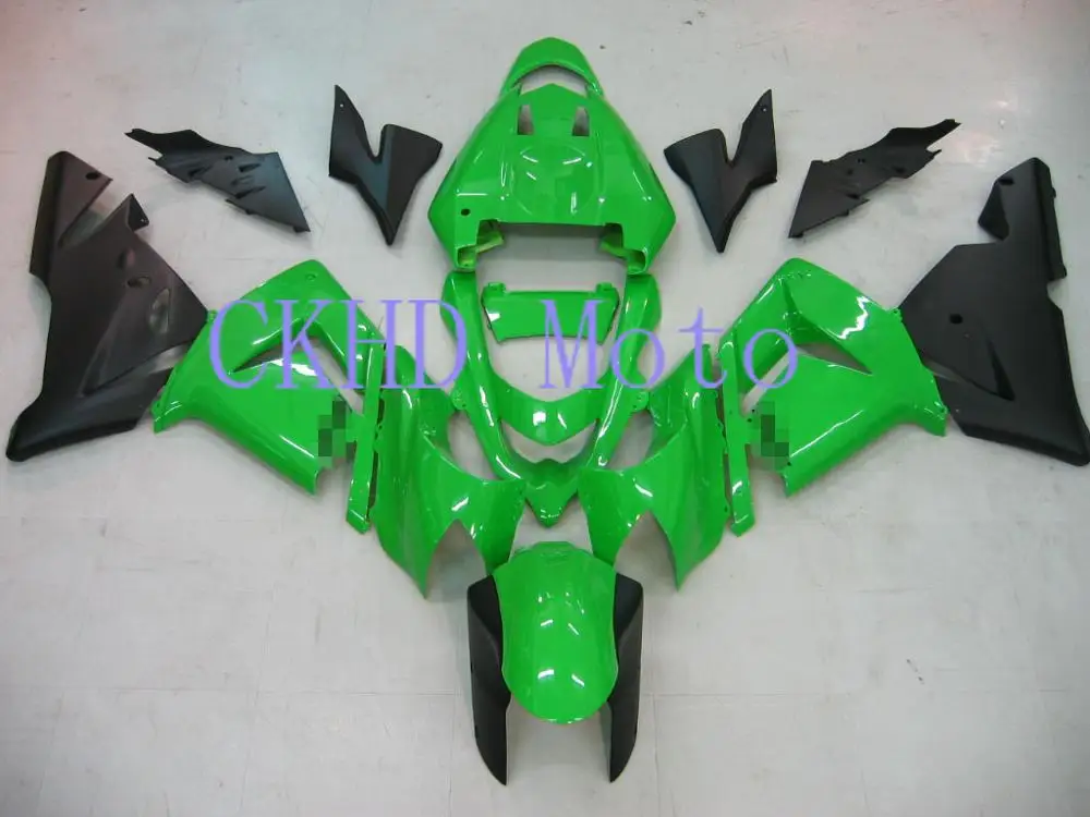 Новый мотоцикл бодикон для KAWASAKI Ninja ZX10R ZX 10R 2004 2005 04 05 зеленый обтекатель