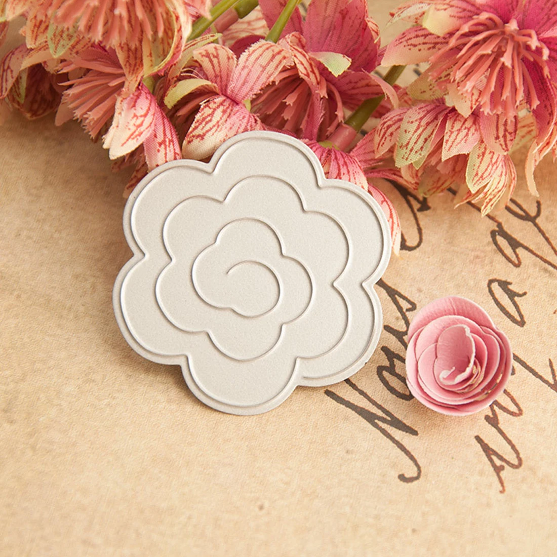 Flowers Metal Cutting Dies Stencil for DIY Scrapbooking Photo Album Embossing Paper Cards Craft Decor Tools 1pcs | Дом и сад