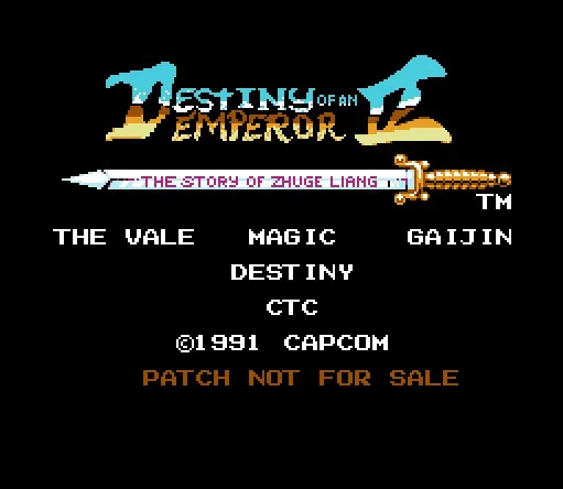 

Destiny of an Emperor 2 (English) Game Card For 72 Pin 8 Bit Game Player