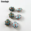 10pcs Red Blue Enamel Oval Beads Oil Drops Zinc Alloy Cute Spacer Bead Jewelry Making Bracelet Accessory Beaded Findings ► Photo 3/6