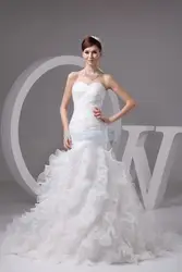 Бесплатная доставка 2016 новый дизайн горячая настроить размер/цвет русалка свадебное платье элегантный белый кружева свадебное платье 2014