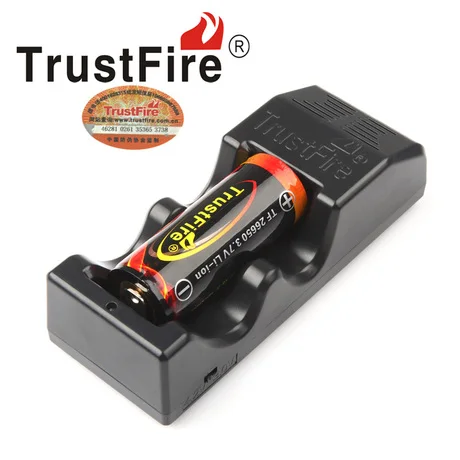 

TrustFire TR-005 Li-ion Battery Charger+1pcs TrustFire Colorful 3.7V 5000mAh 26650 Rechargeable Protected Lithium Battery