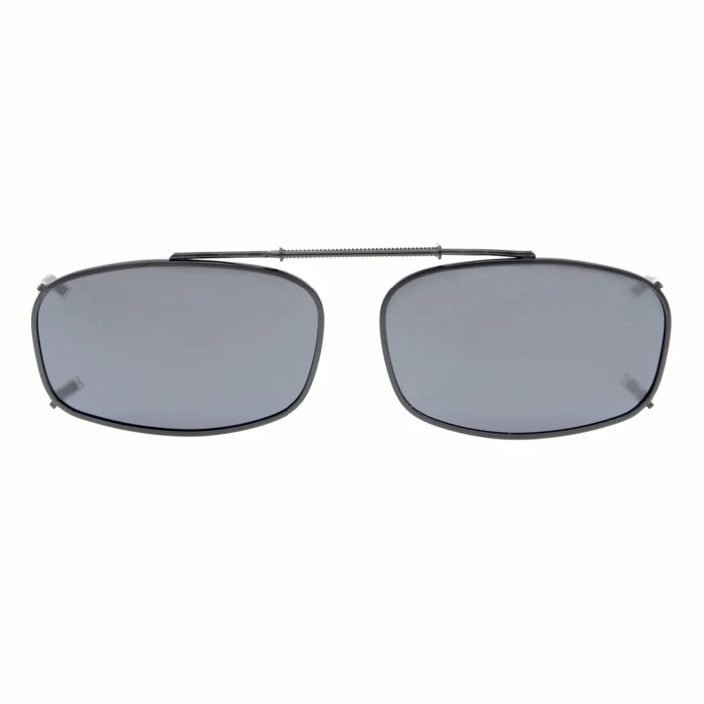 

C62 Eyekepper Metal Frame Rim Polarized Lens Clip On Sunglasses 52*32MM