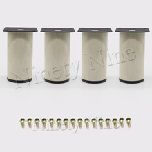 4 шт. 64*100 мм древесины фурнитура для железного шкафа ноги Нержавеющая сталь ножки для шкафа Кухня ноги круглый