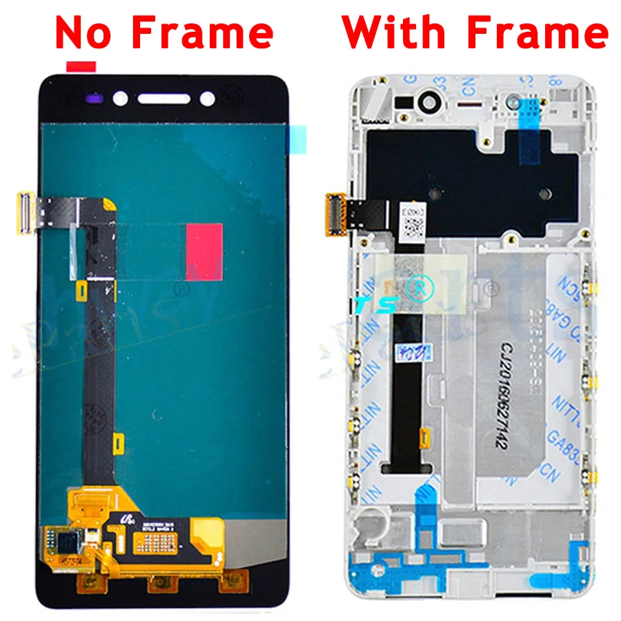 LCD For 5.0 Lenovo S90 LCD Display Touch Screen Digitizer Assembly With Frame S90-T S90-U S90-A Replacement Parts (3)