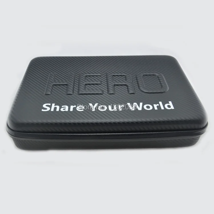 GO PRO Аксессуары 13 дюймов углеродное волокно очень толстая анти-шок Водонепроницаемый Защитный EVA чехол сумка для GoPro Hero 3+/3/2/1