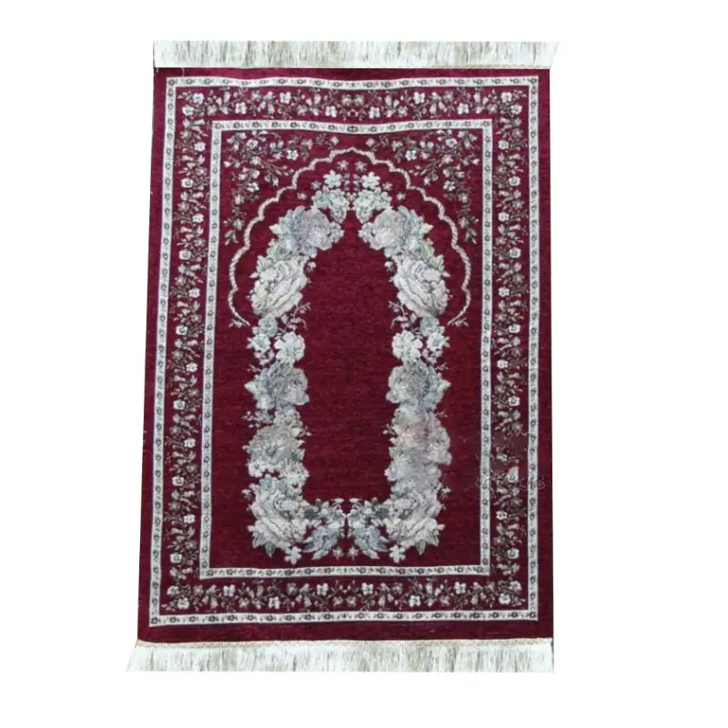 70x110 см Турецкая Исламская мусульманская молитва коврик винтажный цветной цветочный Рамадан ИД подарки украшение ковер с кисточками отделка