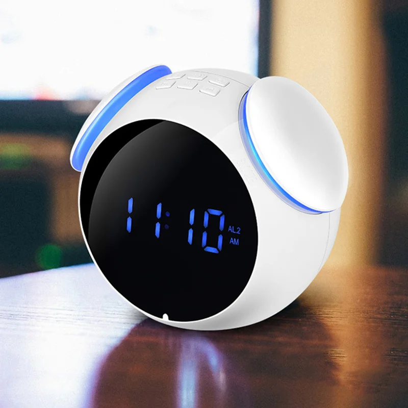Саго Портативный Беспроводной BLuetooth Динамик светодиодный Время Дисплей