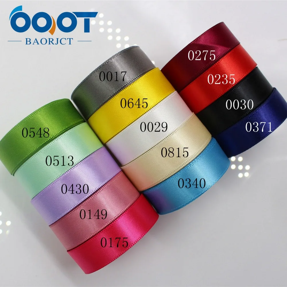 

OOOT BAORJCT 174275,high quality 10Yards 15mm Solid Satin Ribbon Bag Clothing Shoe Material Gift Wrap Bakery Package Hairbow