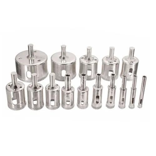 

15Pcs/set 6mm-50mm Diamond Holesaw Drill Bit Tool for Ceramic Porcelain Glass Marble 6/8/10/12/14/16/18/20/22/25/26/28/30/40/5