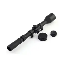 Охотничий длинный прицел 3-7X28 RifleScope с бесплатными креплениями и колпачками для объектива Открытый оптический прицел страйкбол пистолет 6-0022