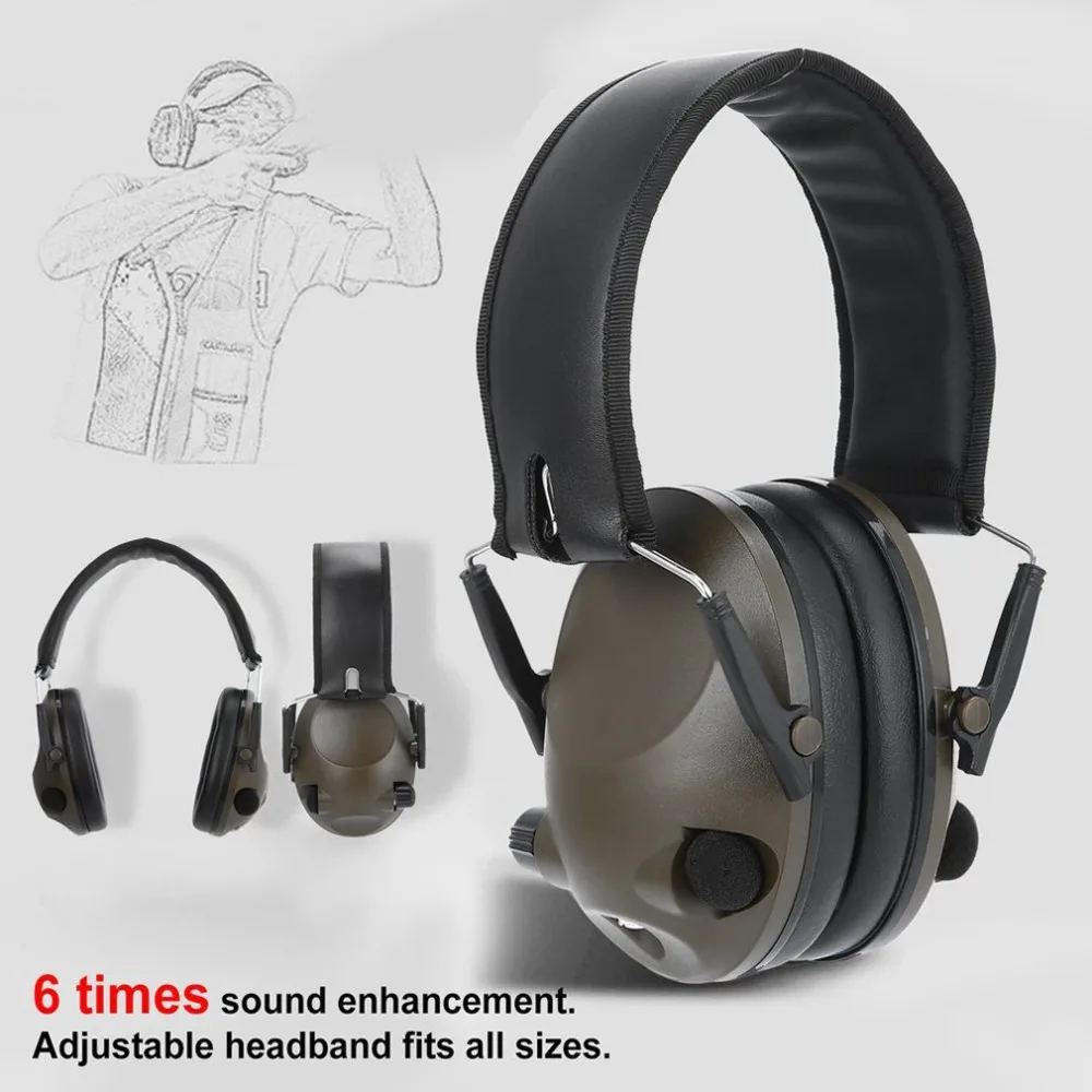 TAC Anti-Noise Earmuff Tactical Shooting Headset Airsoft Military Standard Headset Hunting Electronic Earmuff Headphone Helmet