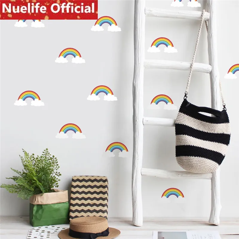 

14.8x21cmx90cm Rainbow cloud cartoon design wall stick kids room kindergarten living room bedroom sofa background wall stick N4
