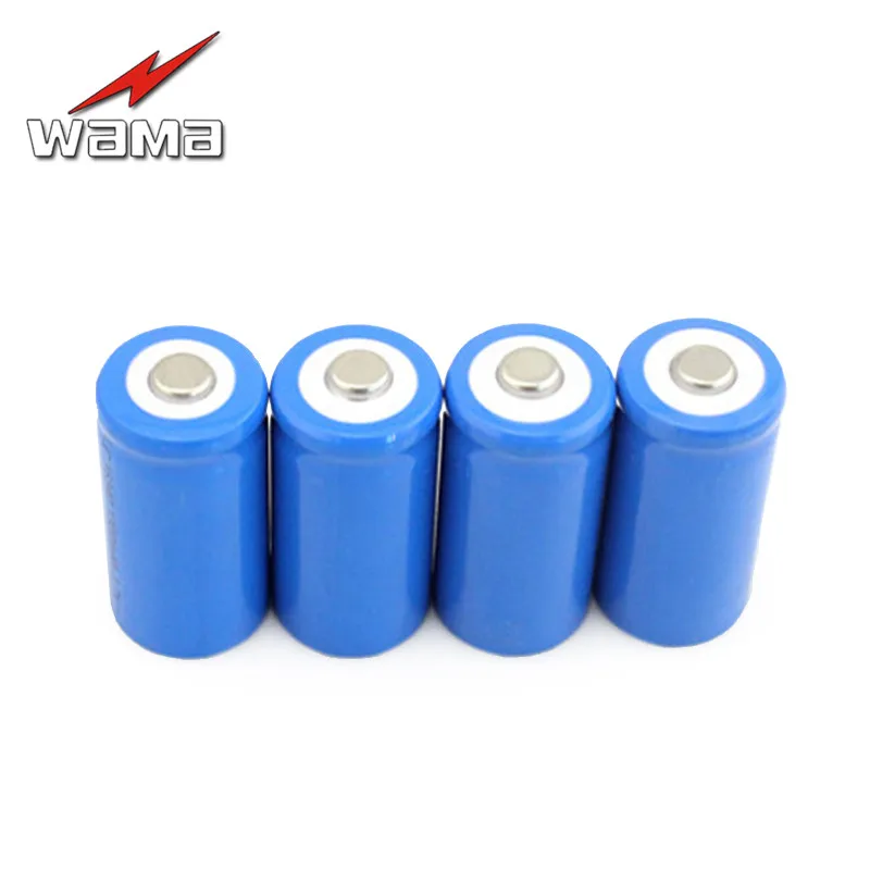 

4pcs/lot Wama 3.7V 16340 CR123A Real Capacity 700mAh Li-ion Lithium Rechargeable Batteries DIY PowerBank Box Battery