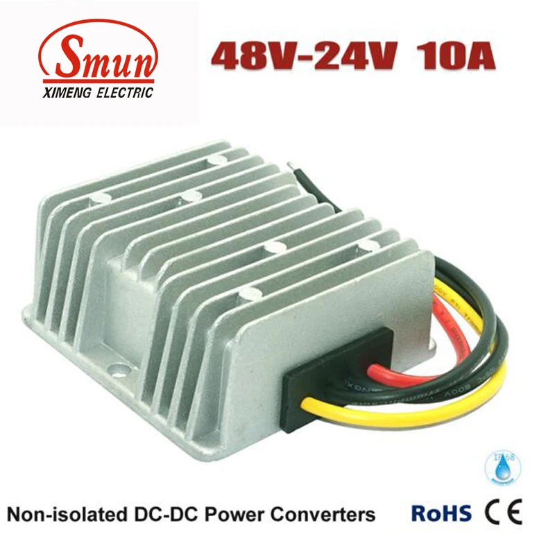 Понижающий преобразователь 48VDC в 24VDC 10A 240W DC автомобильный источник питания |
