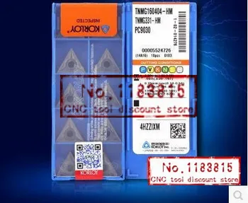 

Free shipping 10PCS KROLOY TNMG160404 HM PC9030 carbide insert Applicable to steel stainless steel, etc, high quality CNC blade