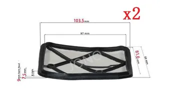 

2 PCS Air Filter for Emak Efco oleo Mac 61200025BR Stark Range sparta 44 42
