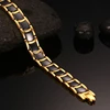 Vinterly Steel Magnetic Bracelet Male Black Ceramic Energy Germanium Bracelets Men Hand Chain Gold Color Hologram Bracelets 2022 ► Photo 2/6