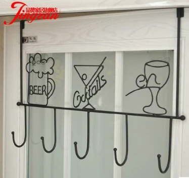 

Wrought iron hooks, Door hanger from nails strong non-mark sticky hook hanging hook