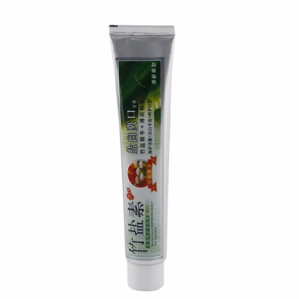 Online 100G Bambu Garam Pasta Gigi Putih dan Sehat Anti Gusi Berdarah Plak Remover Anti Halitosis Kebersihan Mulut Baru