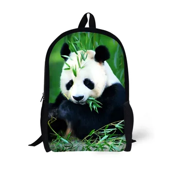 Panda Printing Backpack Children School Bags For Teenager Girls 17 Inch Backpacks Laptop Backpack colorful unicorn students backpack cartoon panda children school bags backpack for teenager girls book bag women laptop backpack