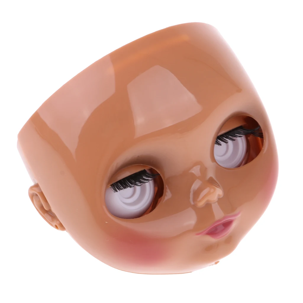 Tanned 19 Joints Body & Head Faceplate & Eye Mechanism Doll Set for 12inch RBL Neo Blythe Custom Accessories
