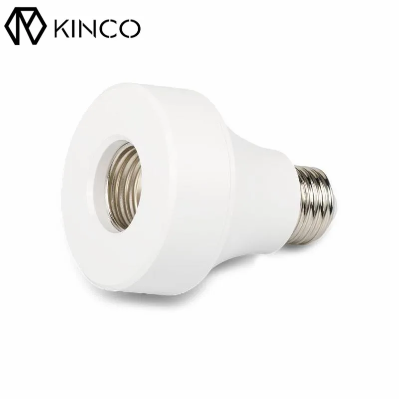 

KINCO E26/E27 AC100-240V 10A 40W PC WiFi Smart Light Bulb Adapter Lamp Holder Convenient APP Remote Control Bulbs Adapters