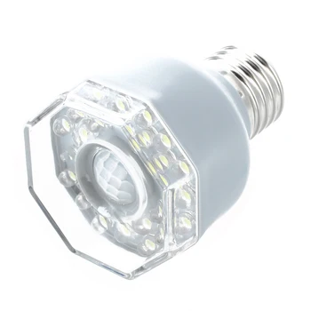 

E27 24 LED Night Light Lamp Motion Sensor White
