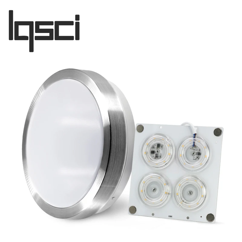 

LQSCI LED ceiling lights AC220V LED chip No Need Driver 12W 24W 36W 45W and Led Module Replacing energy saving lamps