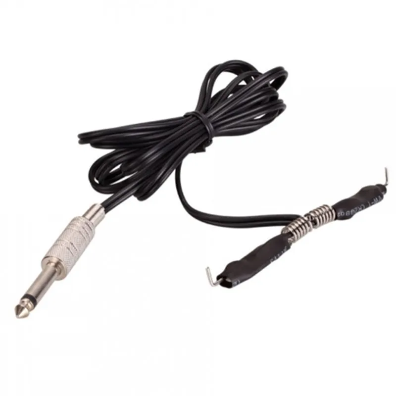 1 piezas profesional negro silicona tatuaje Clip cable línea del gancho del tatuaje de alimentación del tatuaje de la máquina fuente alimentacion tatuaje