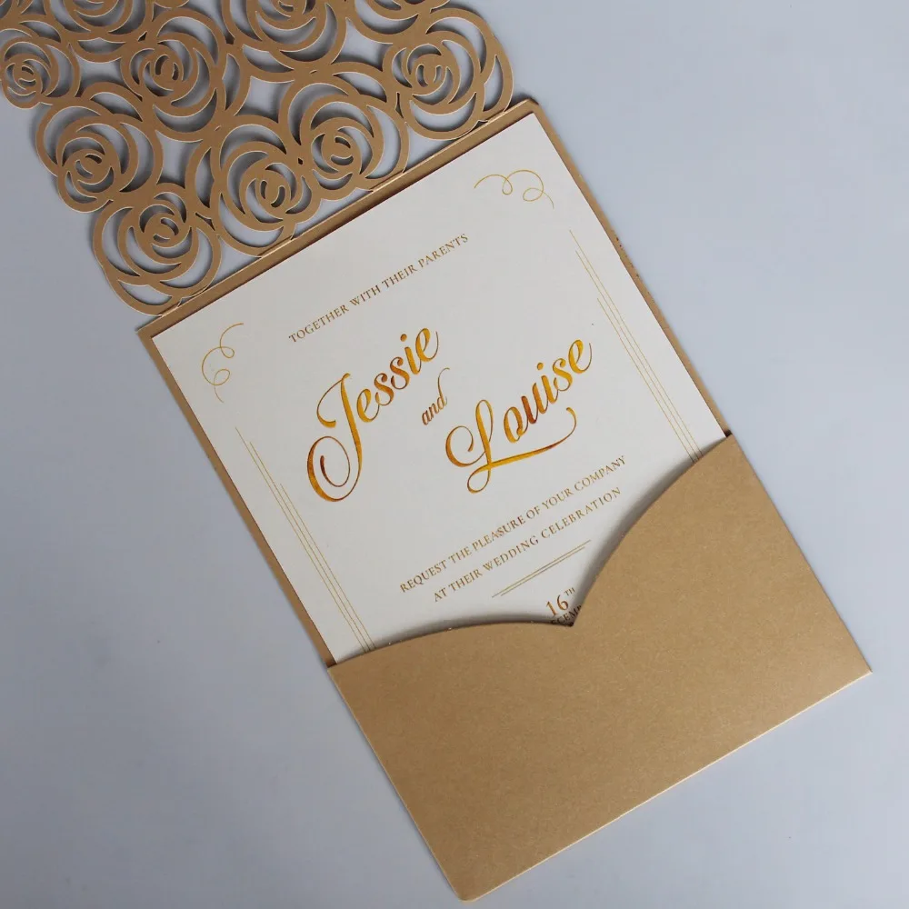 Gold Invitation Cards