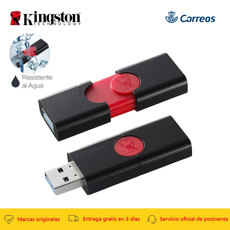 Kingston Флешка USB 3 0 16 ГБ 32 64 Гб 128 до 100 МБ/с./с флеш накопитель память DT106|USB