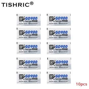 

TISHRIC 10pcs GD900 Thermal Grease Paste for CPU Cooler Conductor Glue Heat Conducting Heatsink Plaster For Computer Fan 0.5g