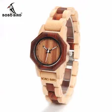 BOBO BIRD CdM26 Female Ornamental Full Wooden Watch Ladies New Luxury Japaneses Quartz Movement Montre Femme