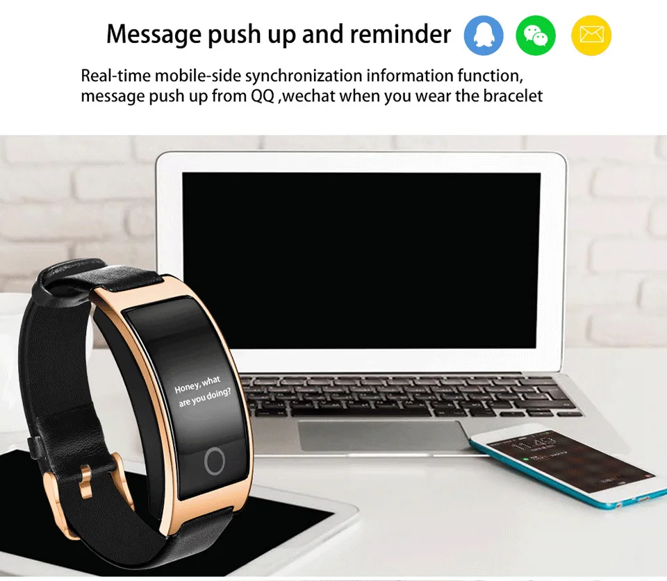 Inteligente Pulseira Bluetooth Monitor de Pressão Arterial