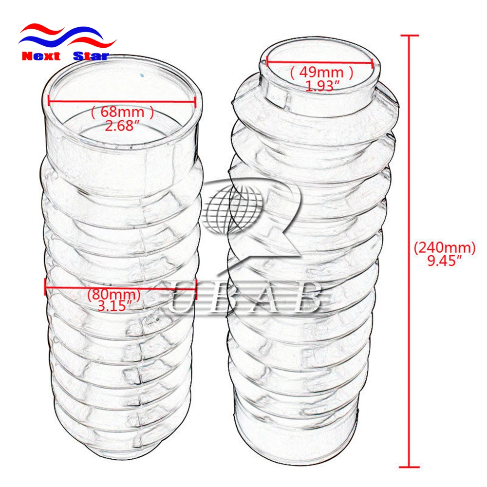 Мотоциклетная резиновая передняя вилка Пылезащитная крышка гетры гаторы сапоги амортизатор 49 мм для Harley Dyna FXDWG 2007 2008 2010 2011
