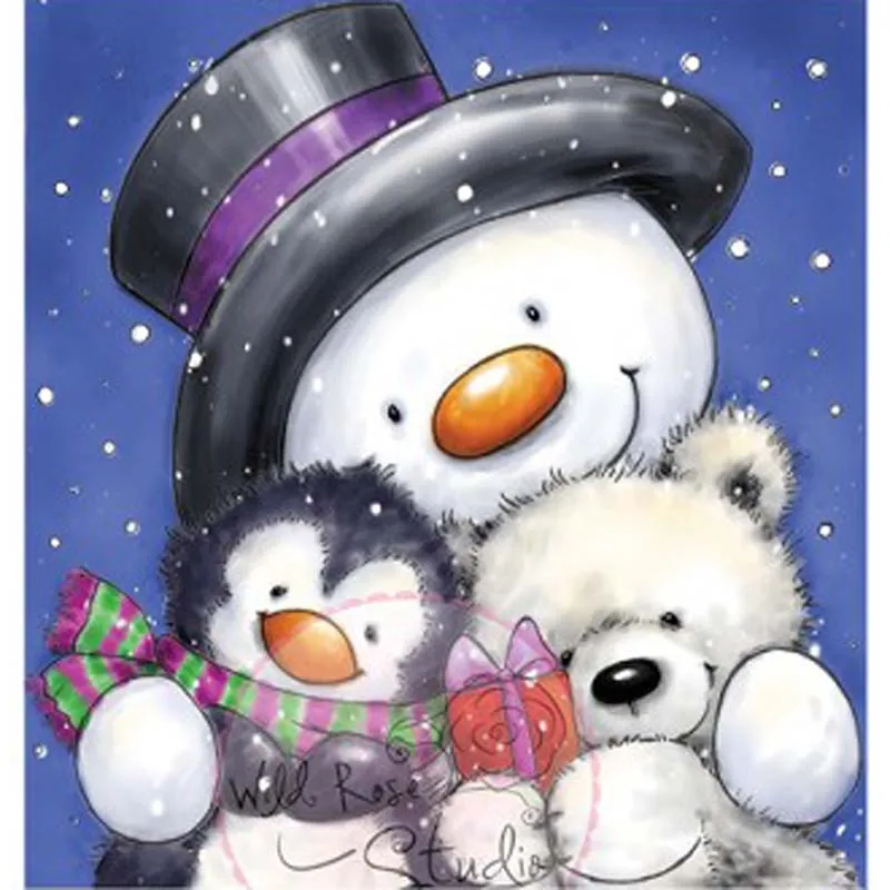 

Penguin/bear/snowman Transparent Clear Stampr DIY Scrapbooking Photo Album Decorative Paper Card Crafts Handmade Gift Wild Rose