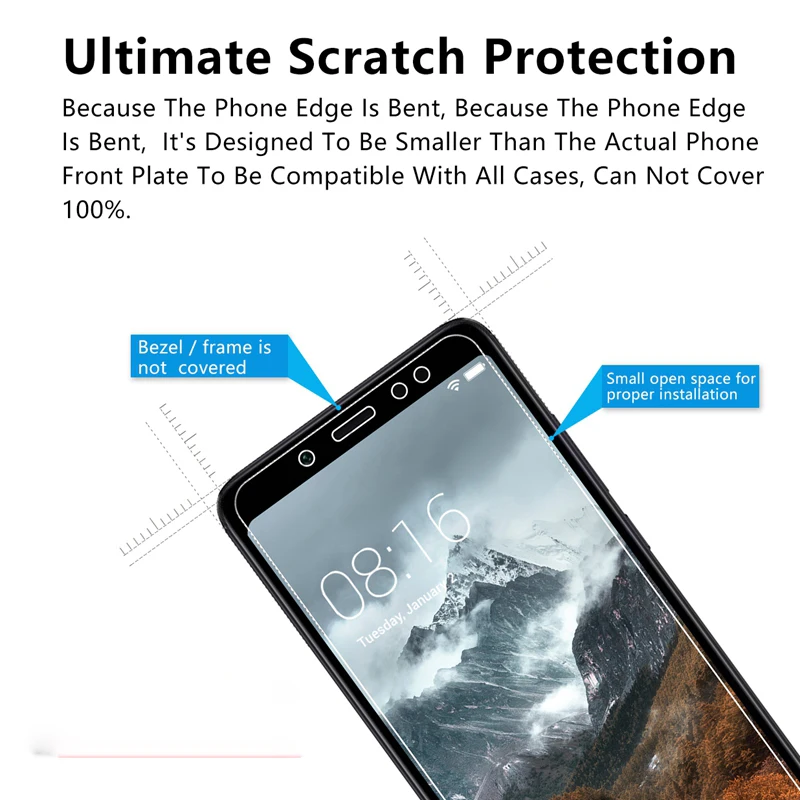 Защитная пленка для Xiaomi Redmi 7A 8A 6A 6 Pro 5 Plus 4 2.5D Закаленное стекло для защиты экрана для Xiaomi Redmi 4X 4A 5A 5 Plus