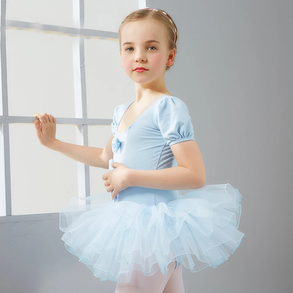 

2018 New For Girl Kids Ballet Dance Dress 4Colors Ruched Tulle Skirt Disfraces Infantiles Princesa Girls Dance Costume