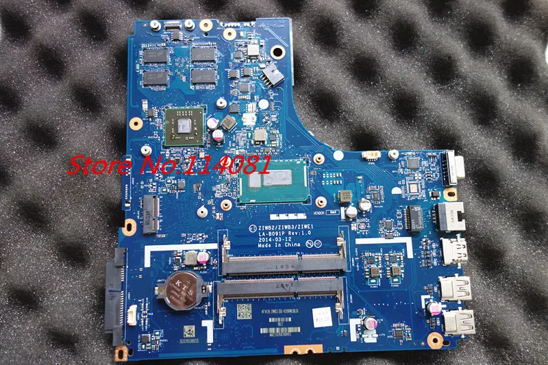 Материнская плата для ноутбука подходит для lenovo B50-70 ZIWB2/ZIWB3/ZIWE1 LA-B091P с I5-4210U DDR3L протестирована перед отправкой
