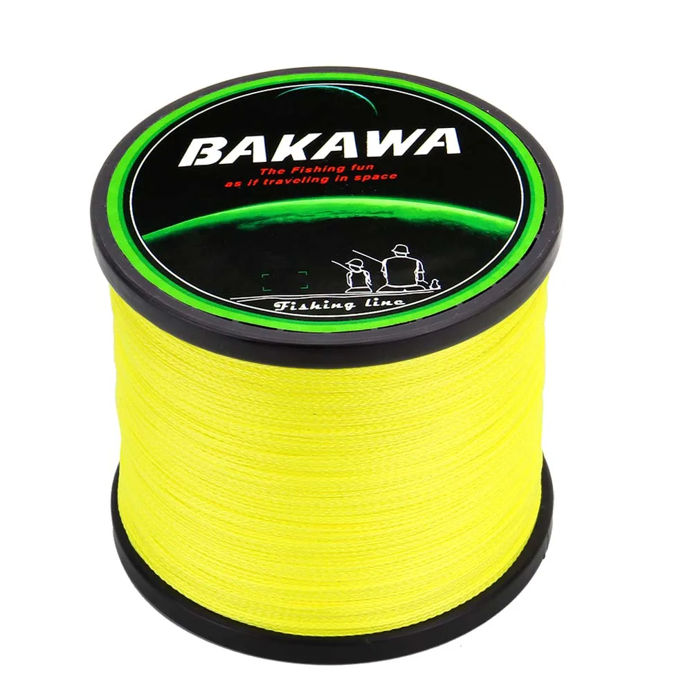 BAKAWA 1000 м PE плетеная леска 4 нити 10-85LB Multifilament леска