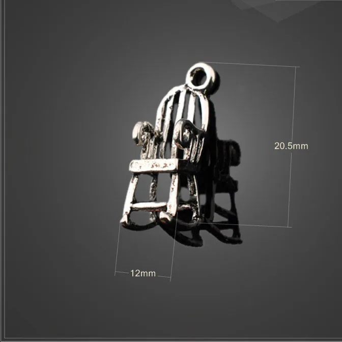 Factory Price 10 Pieces/Lot 12mm*20.5mm Antique Silver Plated furniture charms chair charm For diy Jewelry Making Factory Price 10 Pieces/Lot 12mm*20.5mm Antique Silver Plated furniture charms chair charm For diy Jewelry Making