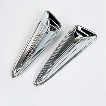 

For TOYOTA C-HR 2017 2PCS ABS Chrome High Qualit Car Front Headlight Fog Lamp Eyelid Eyebrow Cover Trim Car Styling Accessory
