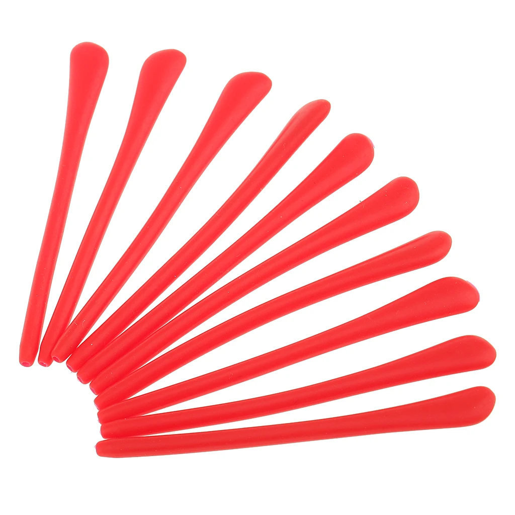 10 Ppcs Silicone Eyeglasses Temple End Tips Ear Sock Tubes Replacement Eyewear & Accessories 4 Colors