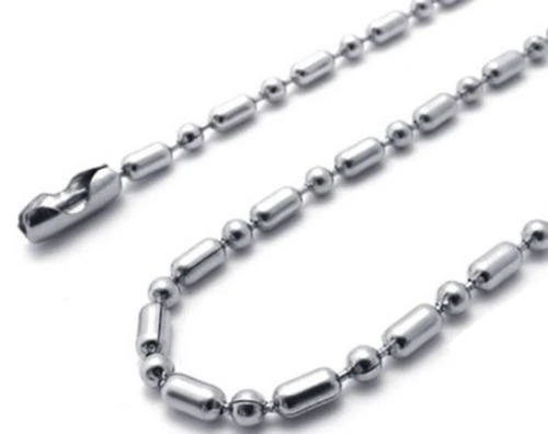 STAINLESS STEEL 18 BALL CHAIN NECKLACE W STONE ARROWHEAD PENDANT arrow head NEW (3)